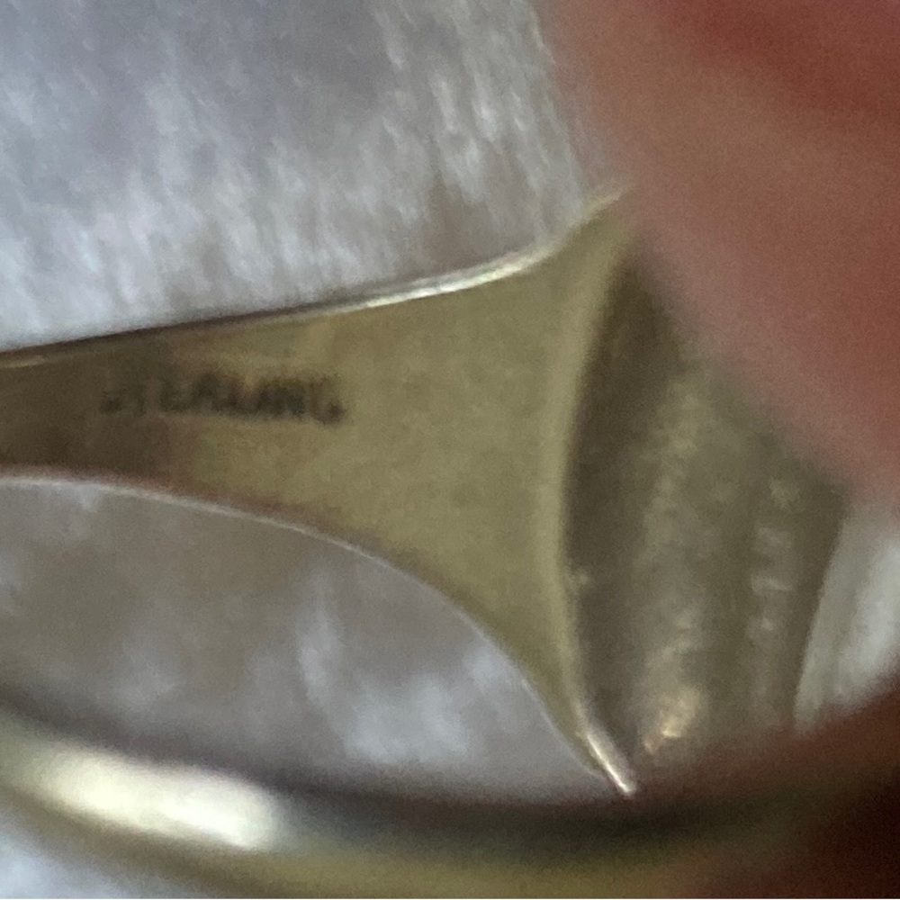 ☘️Rare Vintage Navajo Sterling Inlayed Eagle Ring - Picture 4 of 6